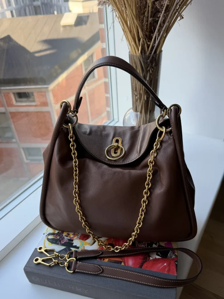 Mulberry Leighton i Chocolate Smooth Calf Leather