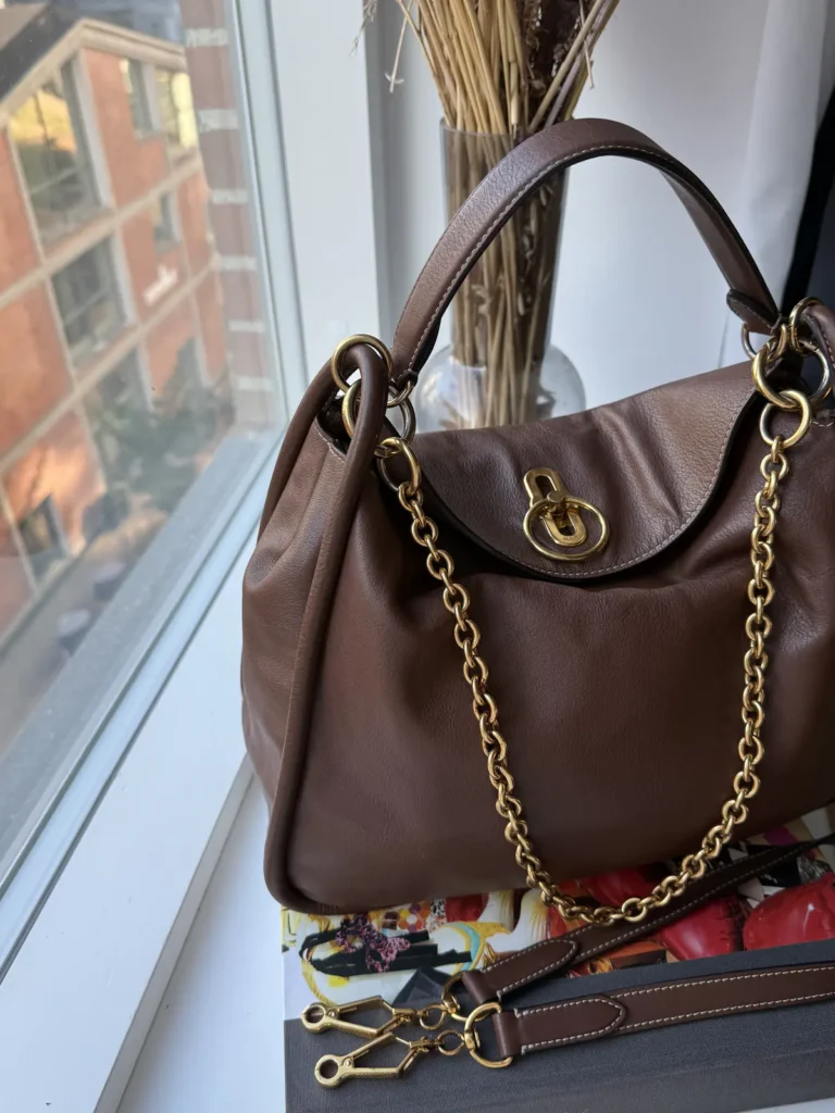 Mulberry Leighton i Chocolate Smooth Calf Leather