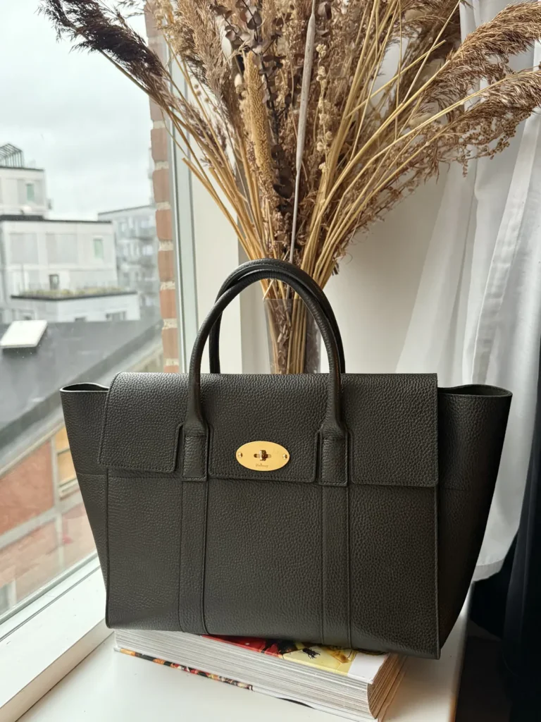 Mulberry Bayswater in Racing Green Natural Grain Leather