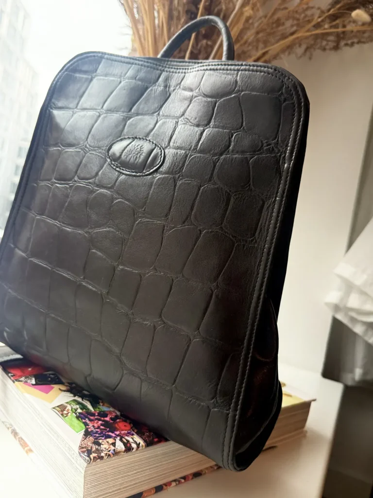 Mulberry Vintage One-Shoulder Backpack / Shoulder Bag  Black Congo leather · Silver-tone hardware