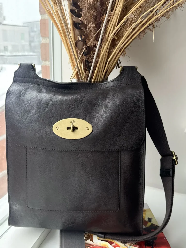 Mulberry Large Antony Messenger – Dark Brown Natural Vegetable Tanned Leather