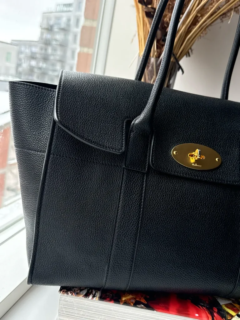 Mulberry Bayswater – Black Small Classic Grain