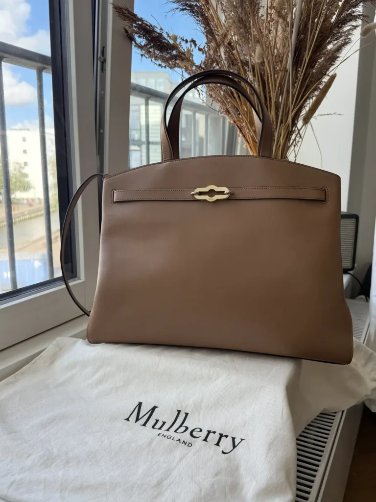 Mulberry Pimlico Tote Arbejdstaske i Sable High Gloss Leather