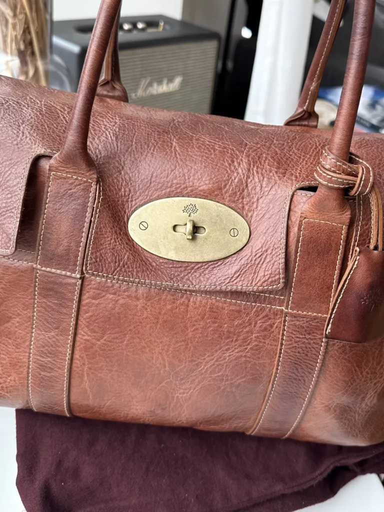 Mulberry Vintage Bayswater Skuldertaske i Oak Darwin Leather